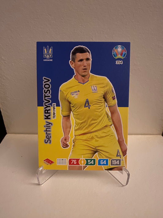 Fodbold kort Panini Adrenalyn XL UEFA EURO 2020 - Ukraine Serhiy Kryvtsov - Pokedexet