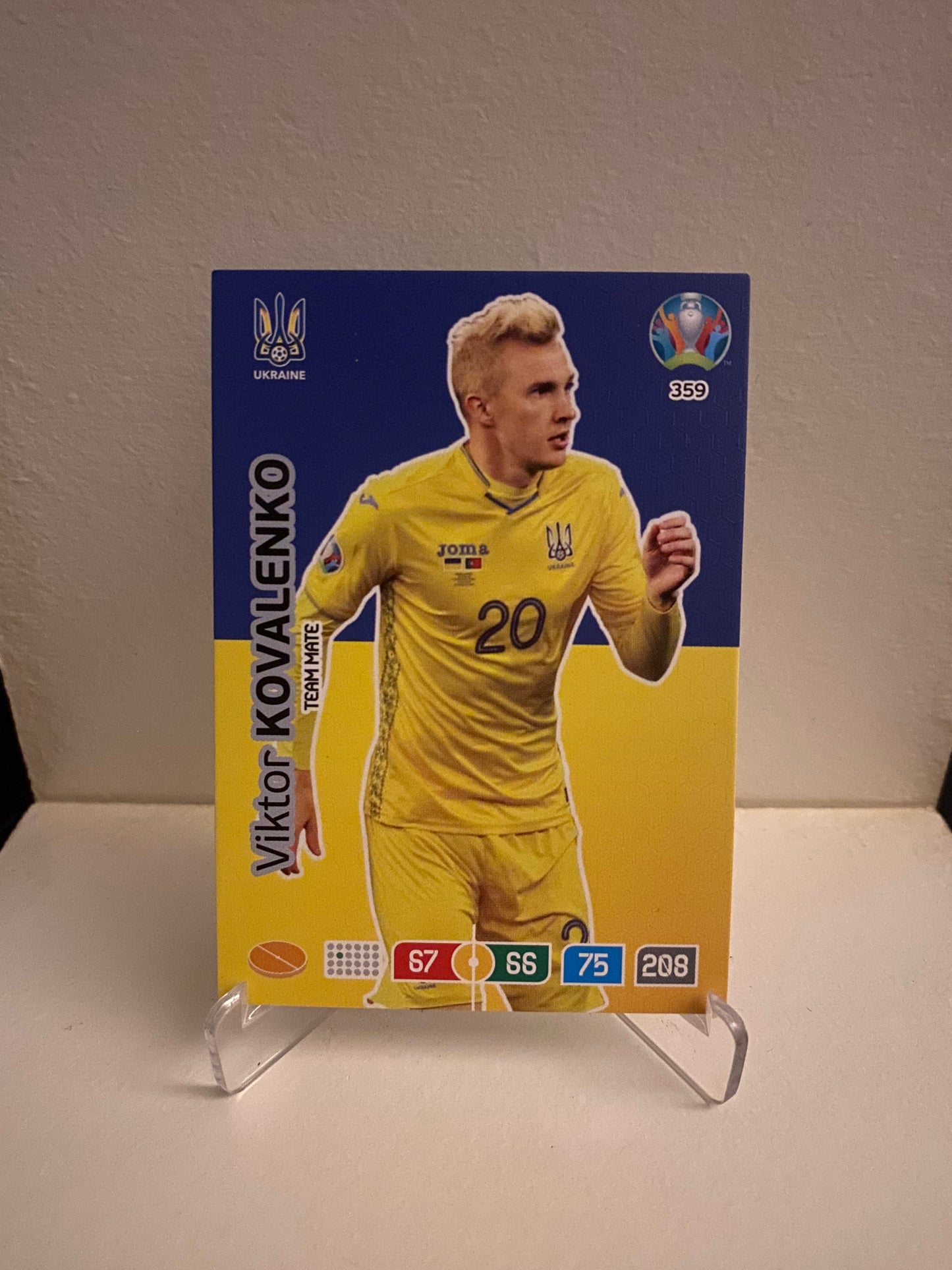 Fodbold kort Panini Adrenalyn XL UEFA EURO 2020 - Ukraine Viktor Kovalenko - Pokedexet