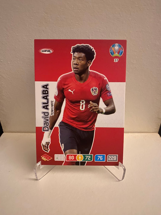 Fodbold kort Panini Adrenalyn XL UEFA EURO 2020 - Østrig David Alaba - Pokedexet