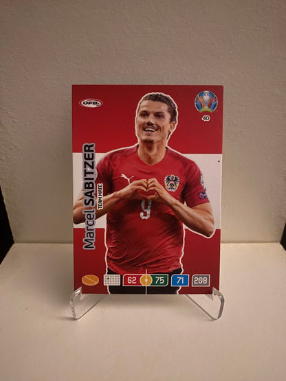 Fodbold kort Panini Adrenalyn XL UEFA EURO 2020 - Østrig Marcel Sabitzer - Pokedexet