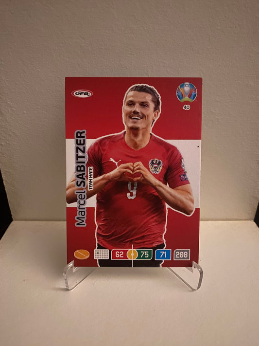 Fodbold kort Panini Adrenalyn XL UEFA EURO 2020 - Østrig Marcel Sabitzer - Pokedexet