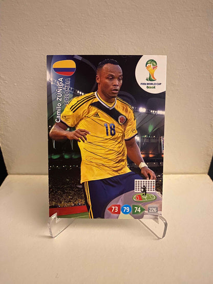 Fodbold kort Panini Adrenalyn XL World Cup 2014 - Colombia Camilo Zuniga - Pokedexet