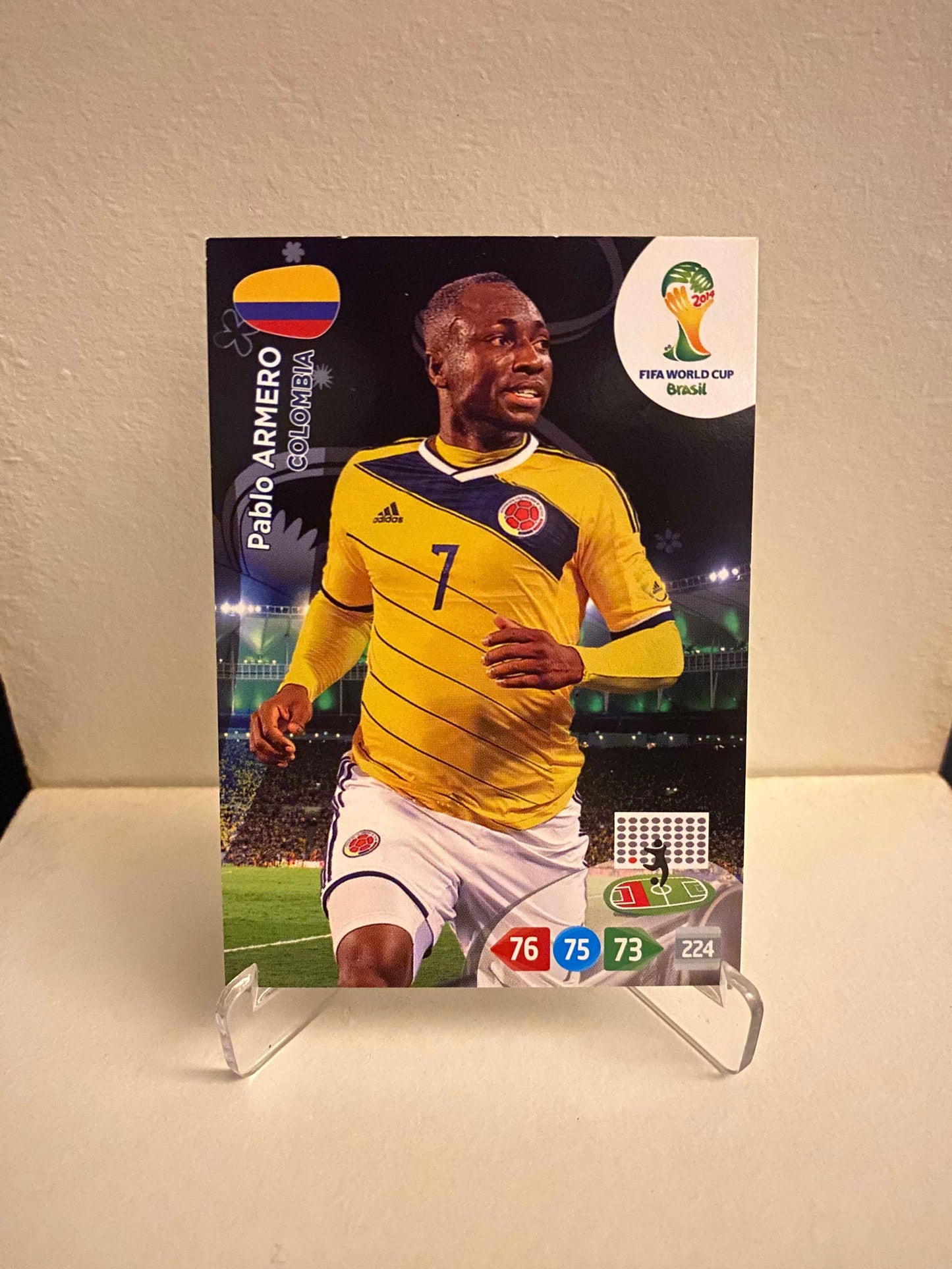 Fodbold kort Panini Adrenalyn XL World Cup 2014 - Colombia Pablo Armero - Pokedexet
