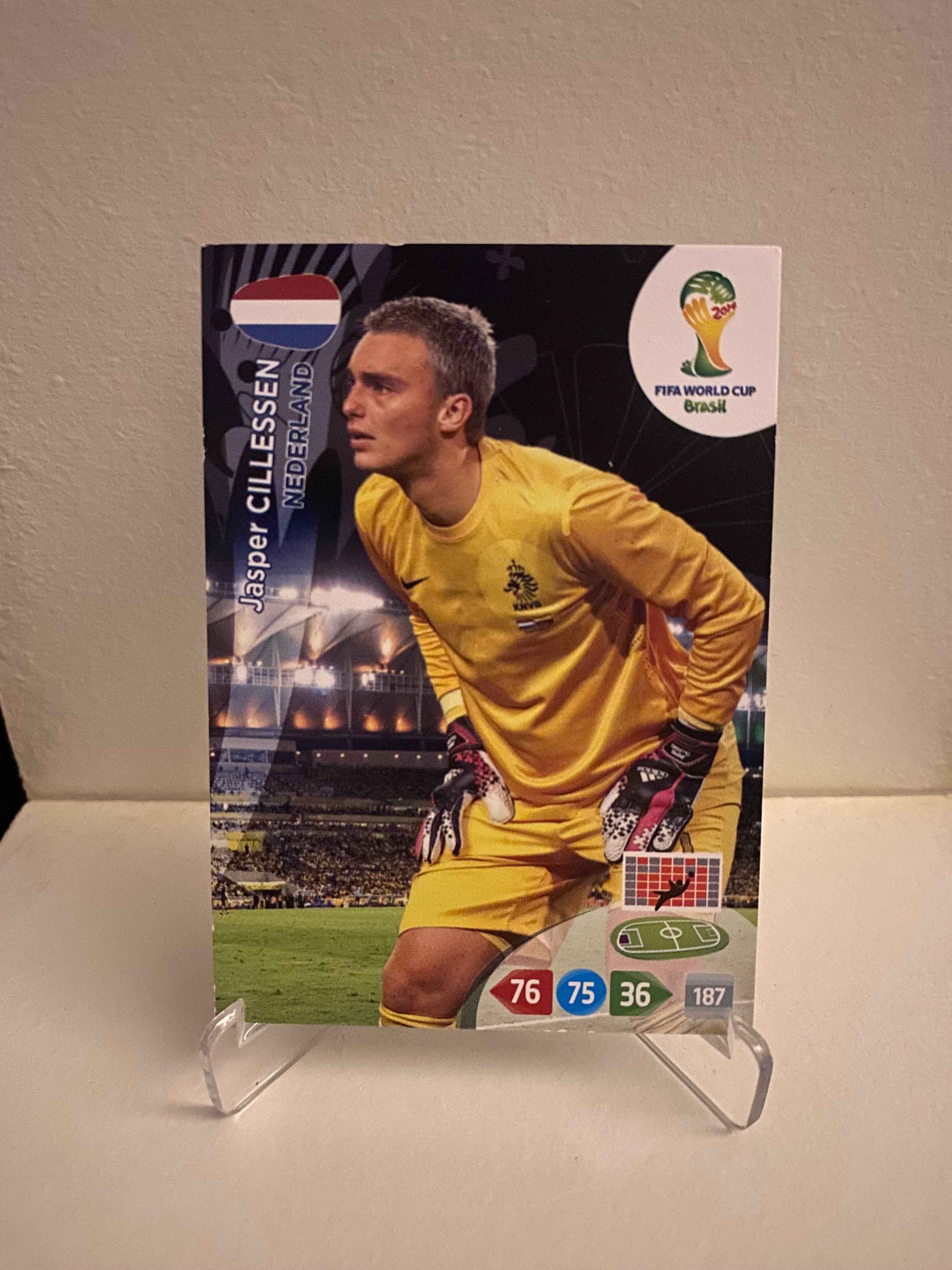 Fodbold kort Panini Adrenalyn XL World Cup 2014 - Holland Jasper Cillessen - Pokedexet