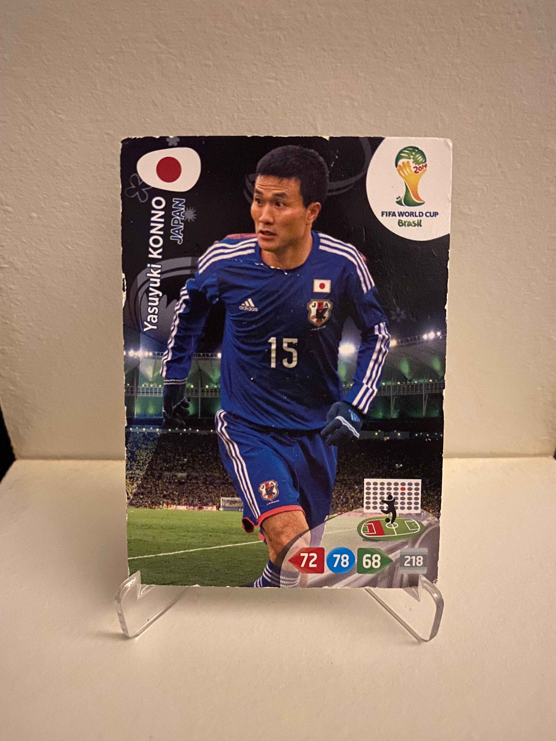 Fodbold kort Panini Adrenalyn XL World Cup 2014 - Japan Yasuyuki Konno - Pokedexet