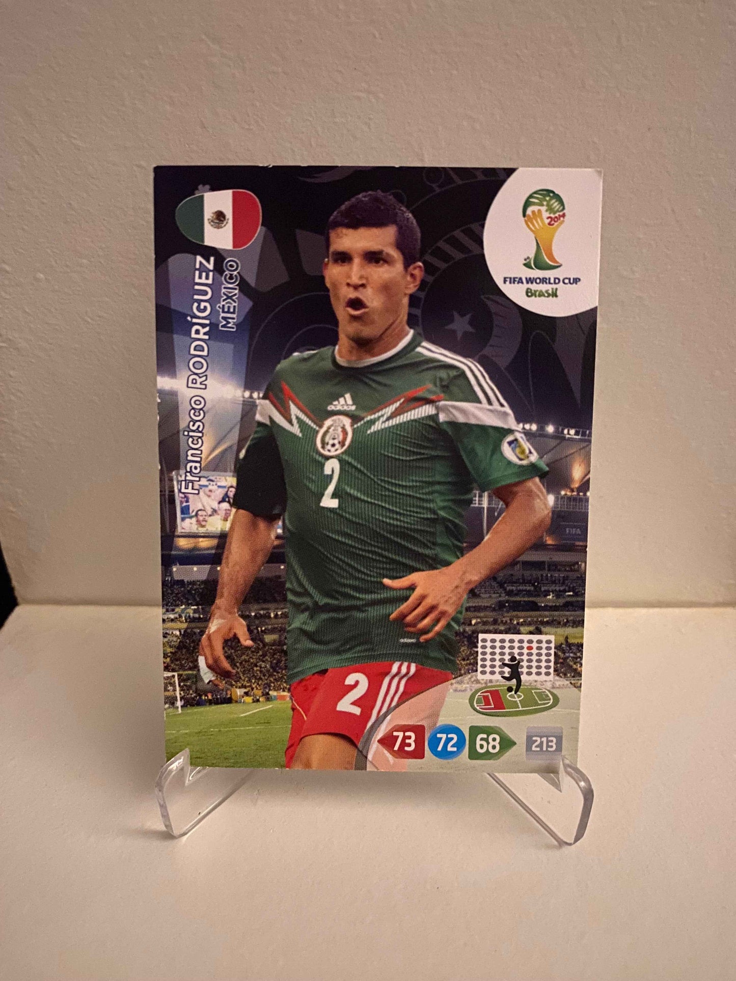 Fodbold kort Panini Adrenalyn XL World Cup 2014 - Mexico Francisco Rodriguez - Pokedexet