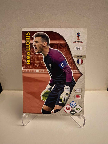 Fodbold kort Panini Adrenalyn XL World Cup 2018 - Frankrig Hugo Lloris - Pokedexet