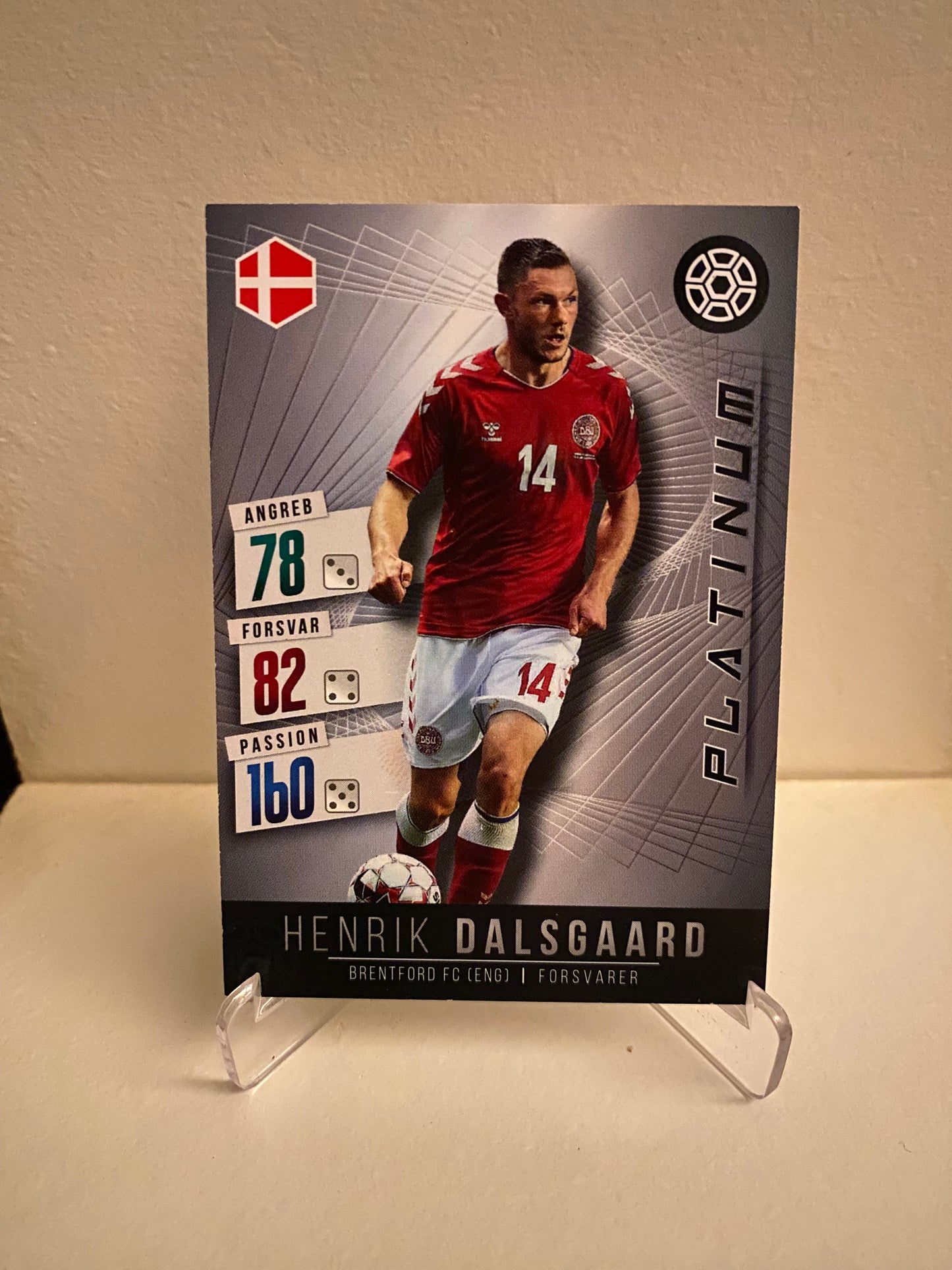 Fodbold kort Panini Family EURO 2020 - Danmark Henrik Dalsgaard - Pokedexet