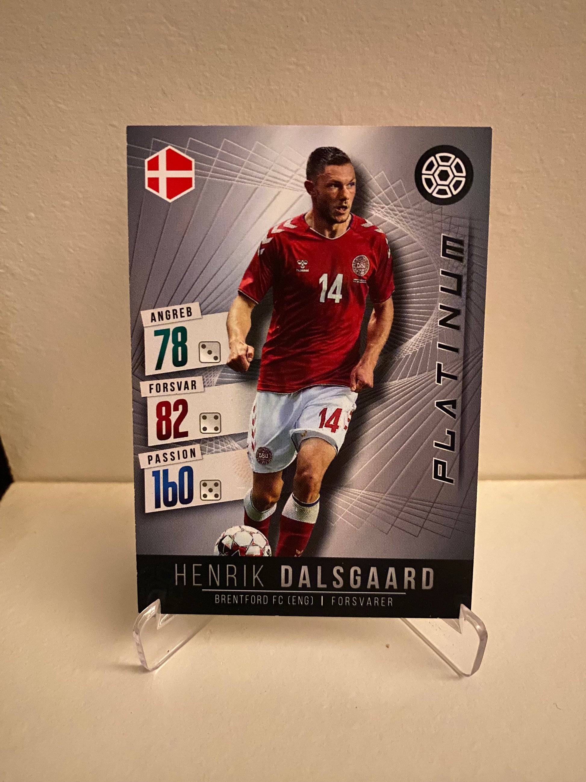 Fodbold kort Panini Family EURO 2020 - Danmark Henrik Dalsgaard - Pokedexet
