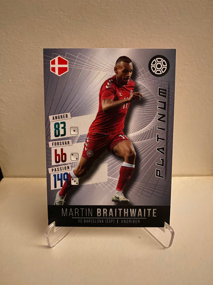 Fodbold kort Panini Family EURO 2020 - Danmark Martin Braithwaite - Pokedexet
