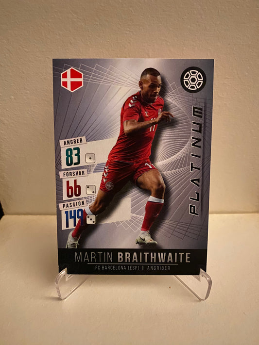 Fodbold kort Panini Family EURO 2020 - Danmark Martin Braithwaite - Pokedexet
