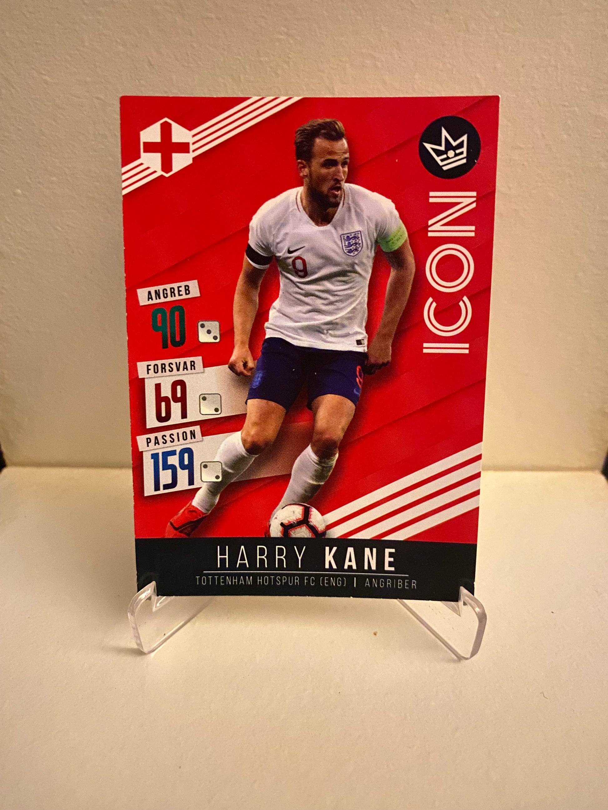 Fodbold kort Panini Family EURO 2020 - England Harry Kane - Pokedexet