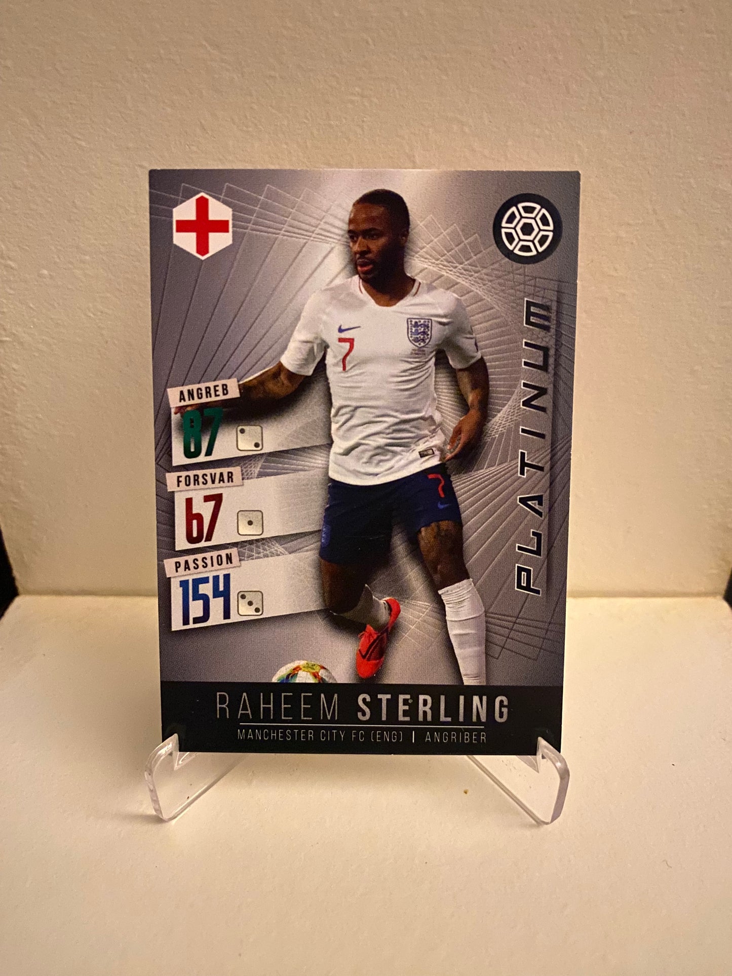Fodbold kort Panini Family EURO 2020 - England Raheem Sterling - Pokedexet