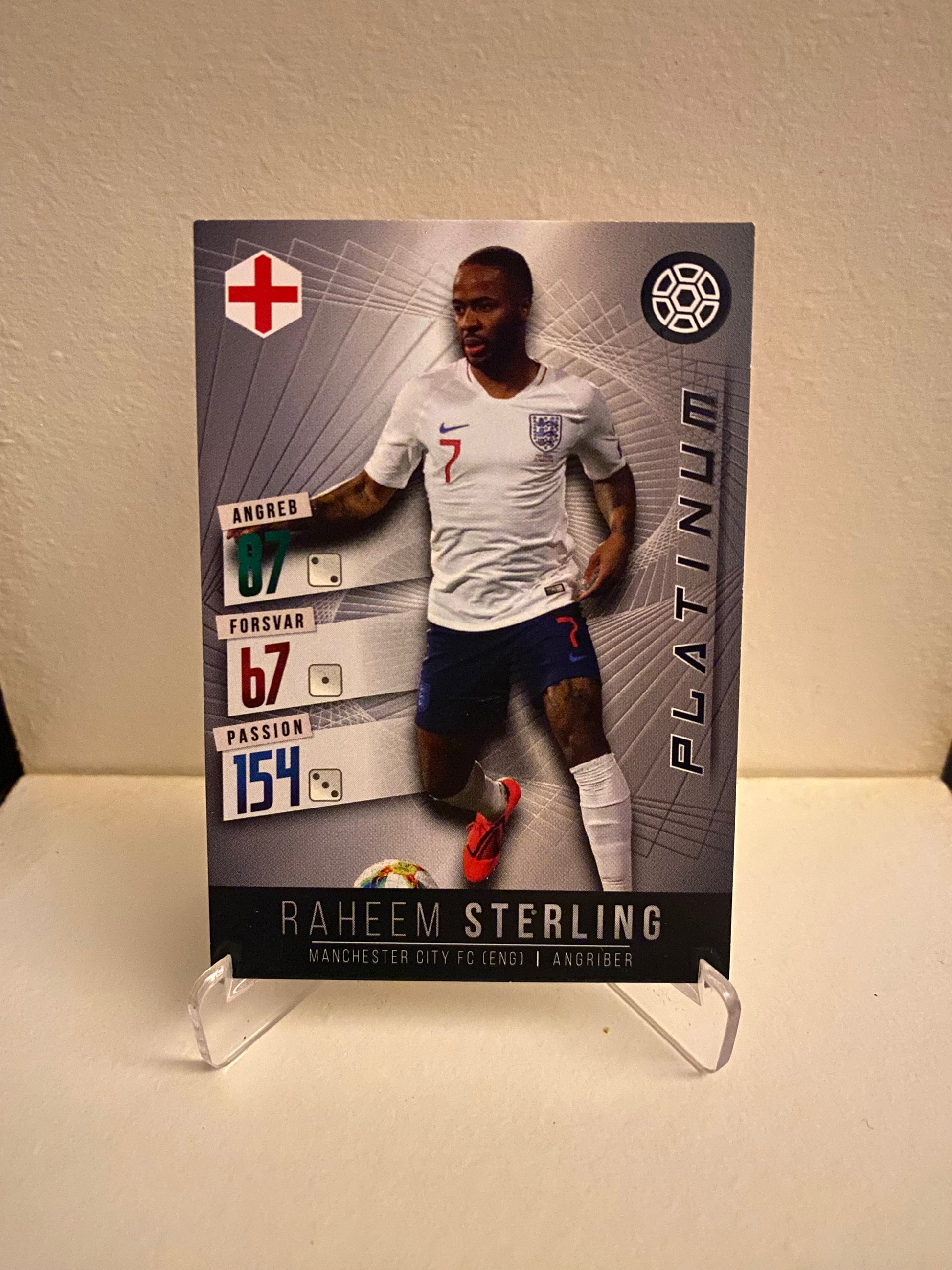 Fodbold kort Panini Family EURO 2020 - England Raheem Sterling - Pokedexet