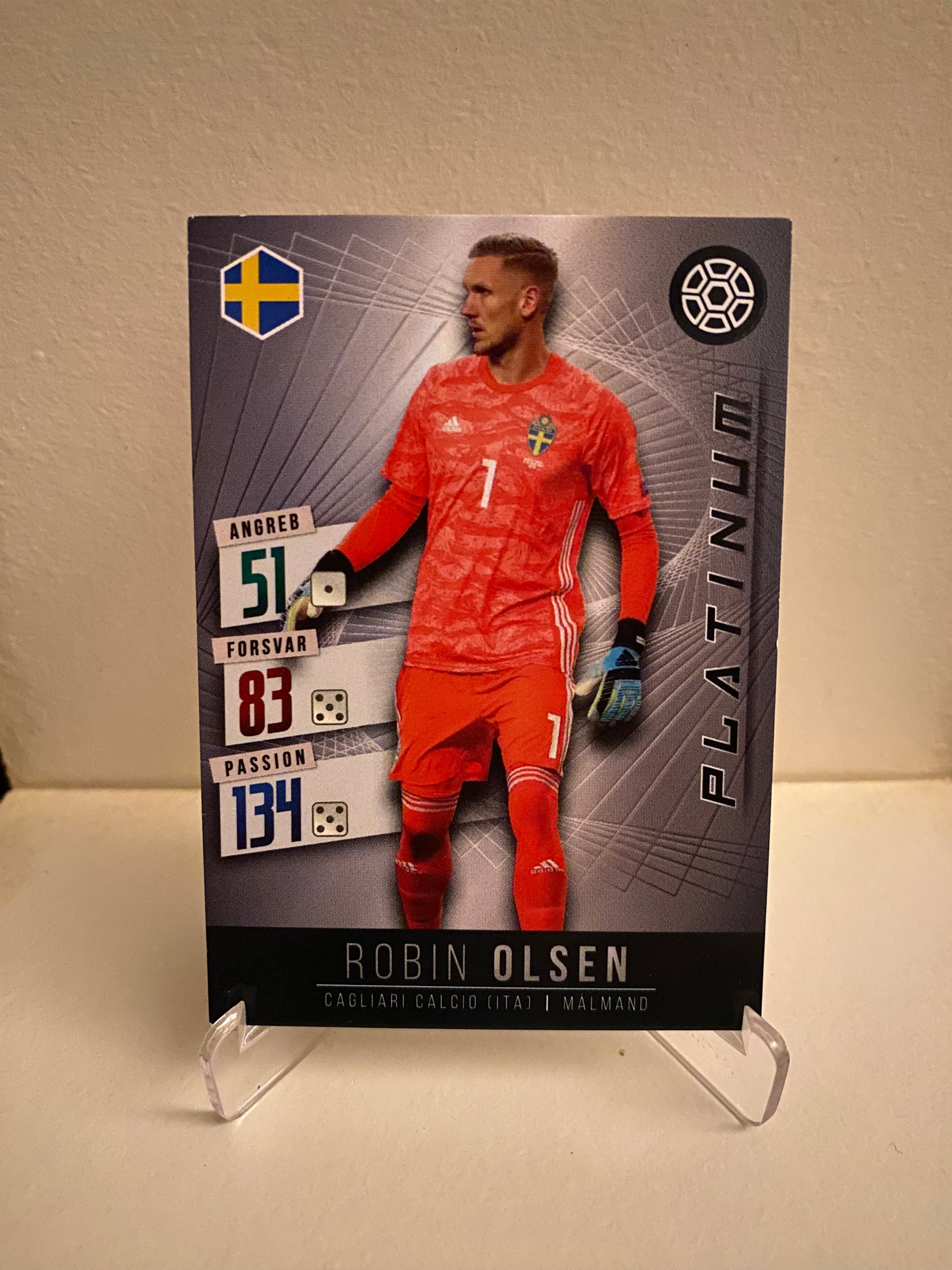 Fodbold kort Panini Family EURO 2020 - Sverige Robin Olsen - Pokedexet