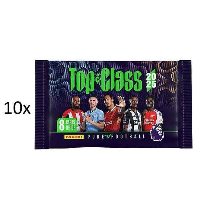 10x Panini Booster Packs Top Class - Premier League 2025 - Pokedexet