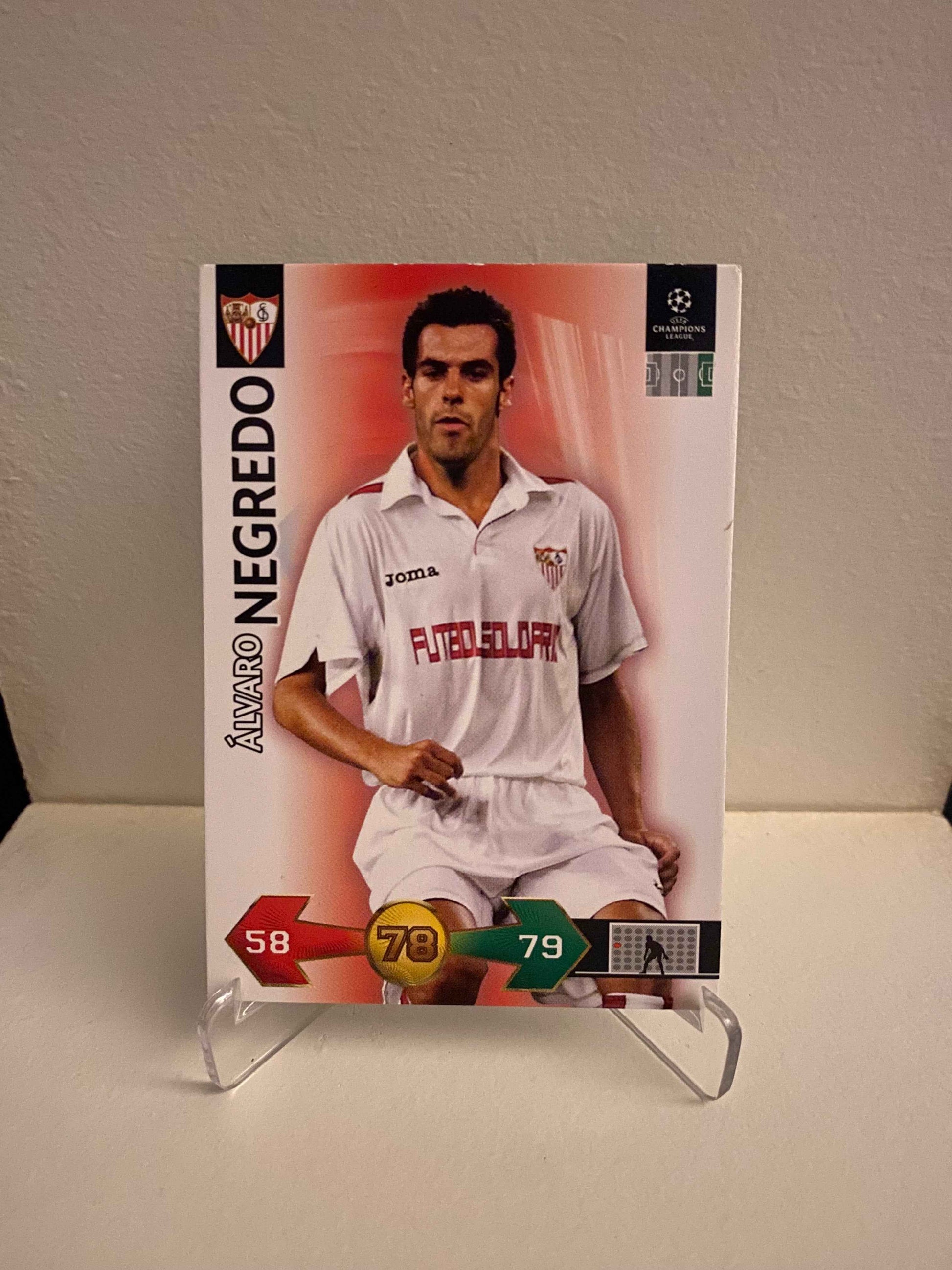 Fodbold kort Panini UEFA Champions League 2009/2010 - Sevilla Alvaro Negredo - Pokedexet