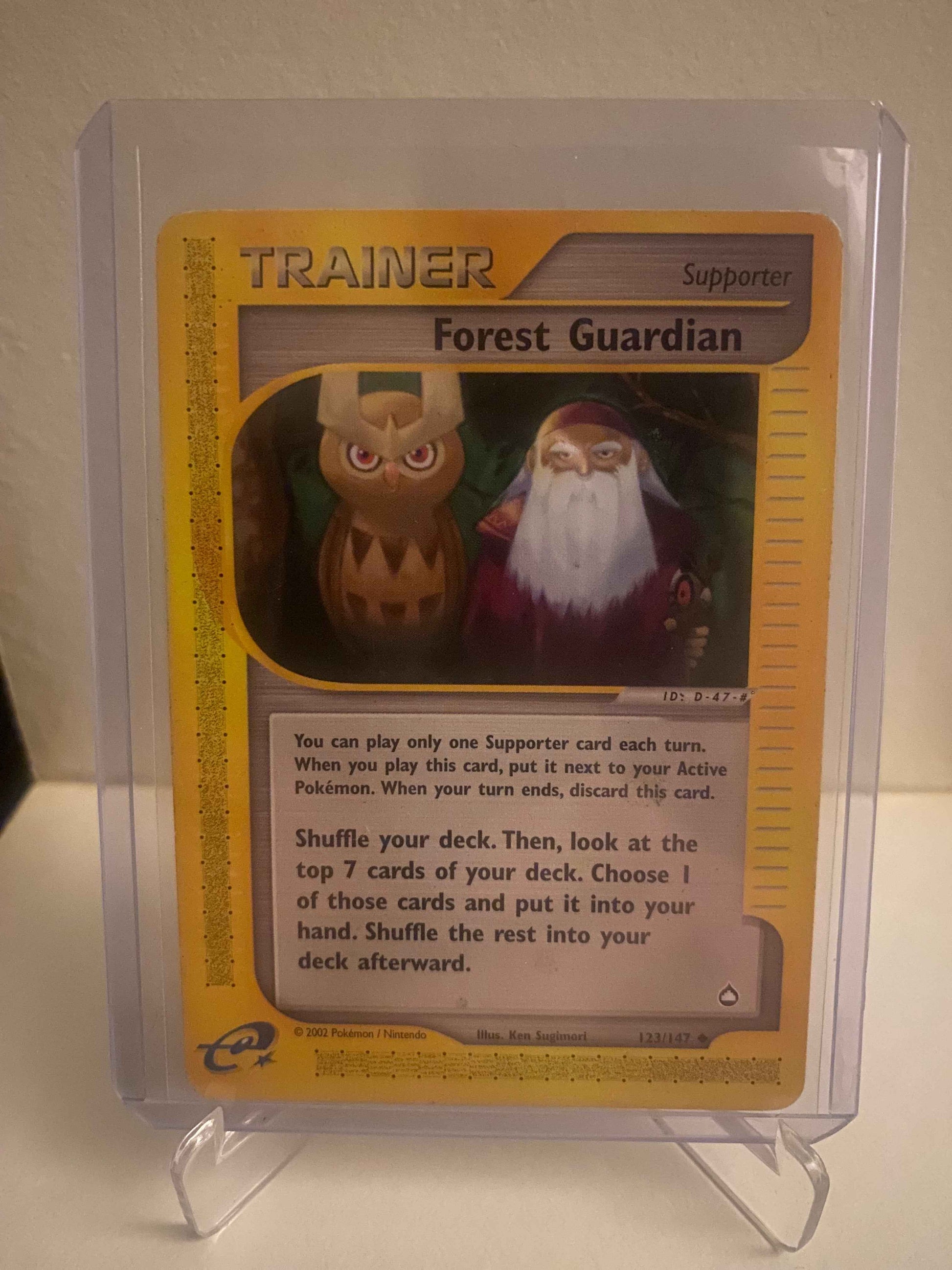 Pokemon kort Aquapolis - Forest Guardian (123/147) - Pokedexet