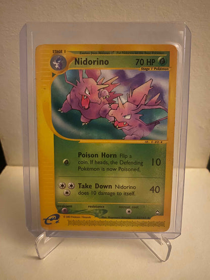 Pokemon kort Aquapolis - Nidorino (55/147) - Pokedexet