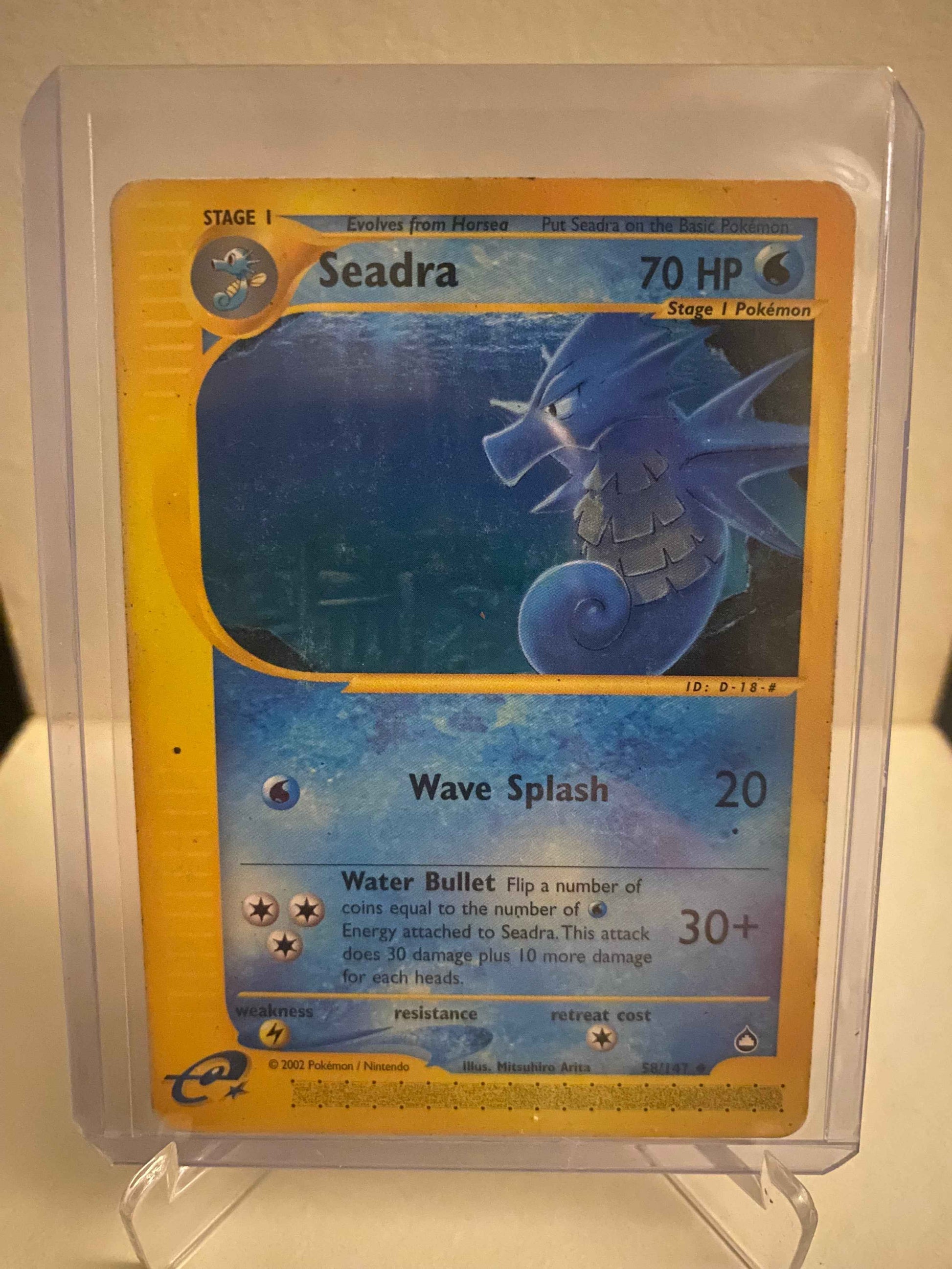 Pokemon kort Aquapolis - Seadra (58/147) - Pokedexet