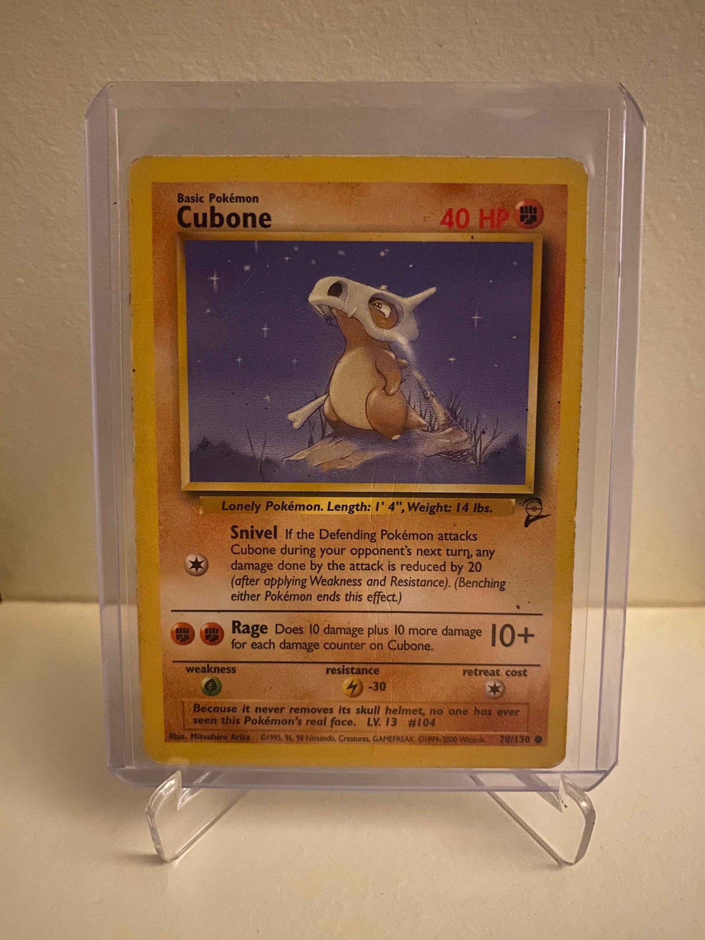 Pokemon kort Base Set 2 - Cubone (70/130) - Pokedexet