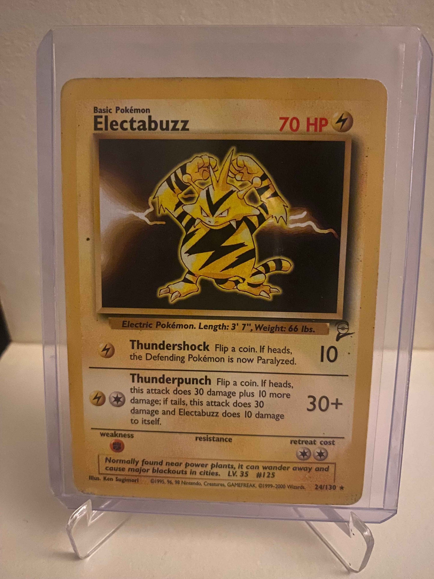 Pokemon kort Base Set 2 - Electabuzz (24/130) - Pokedexet
