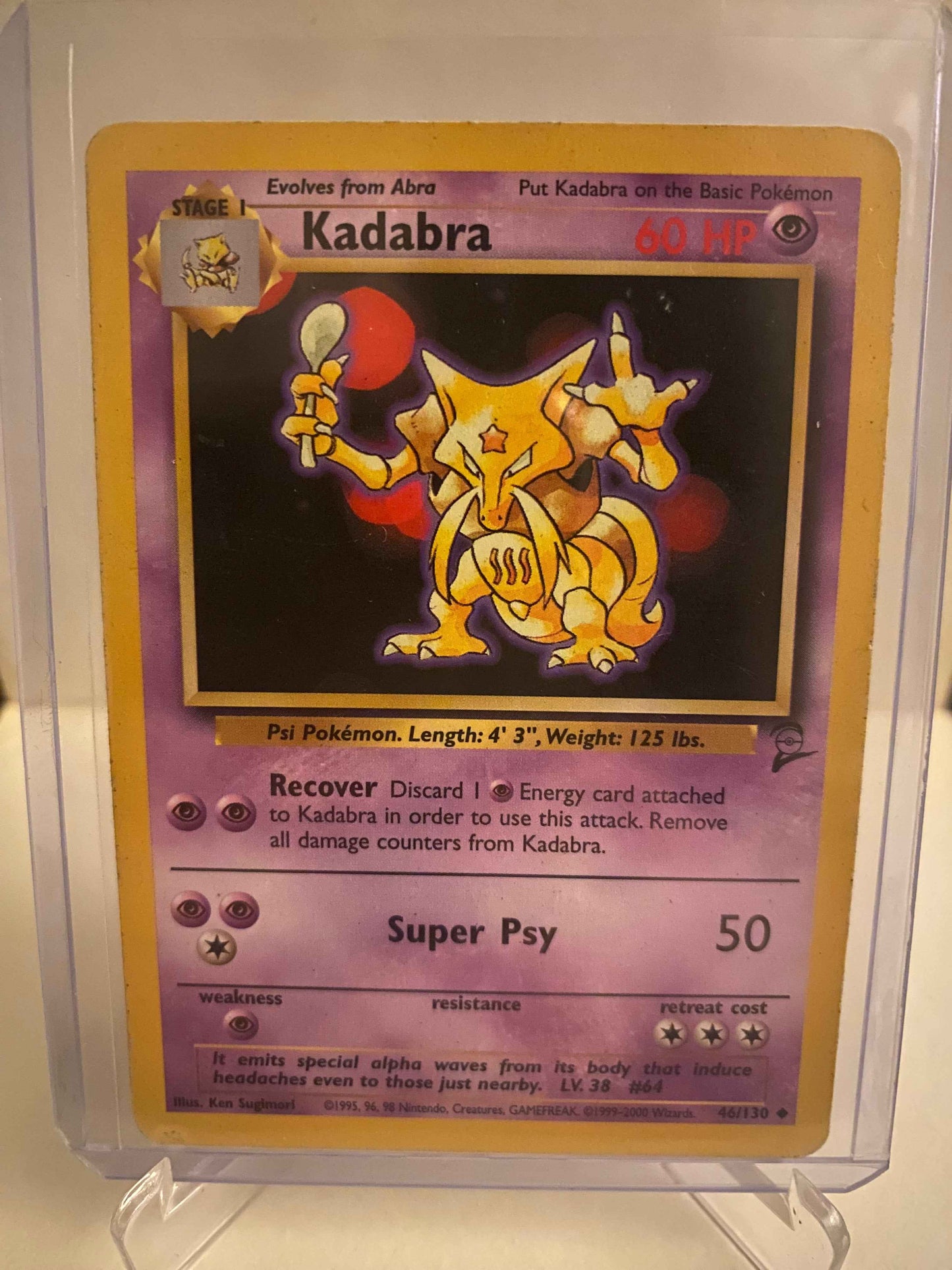 Pokemon kort Base Set 2 - Kadabra (46/130) - Pokedexet