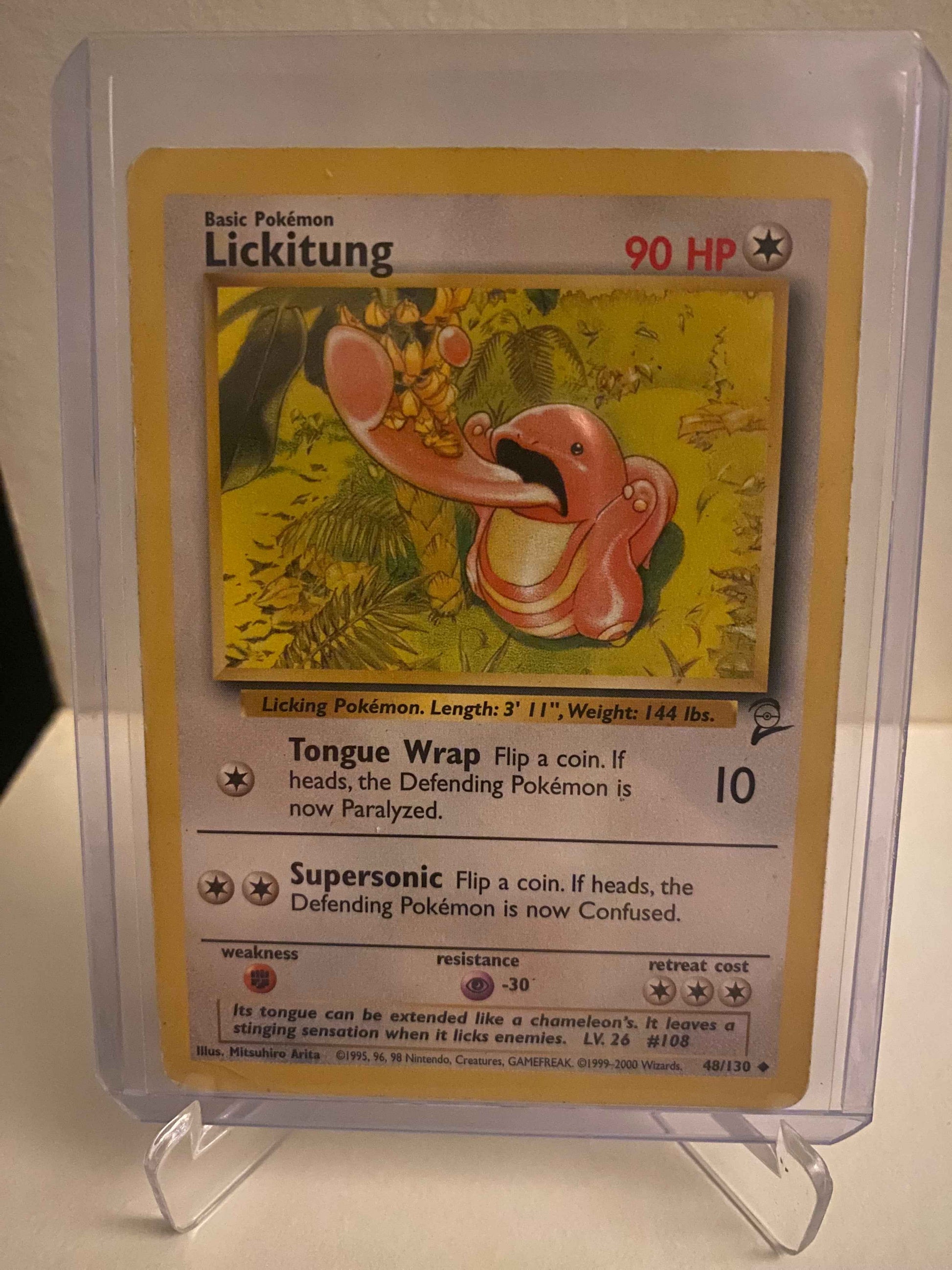 Pokemon kort Base Set 2 - Lickitung (48/130) - Pokedexet