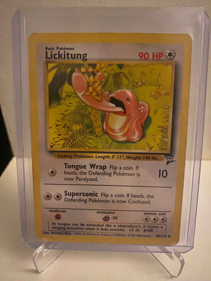 Pokemon kort Base Set 2 - Lickitung (48/130) - Pokedexet