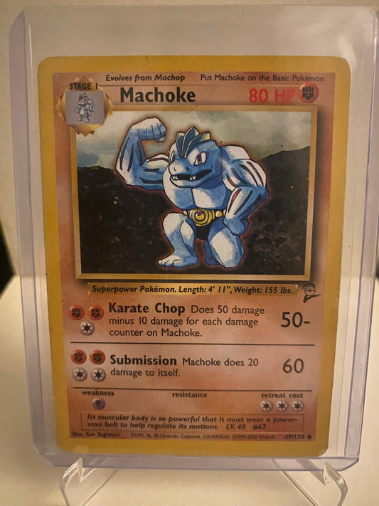 Pokemon Base Set 2 Machoke (49/130)