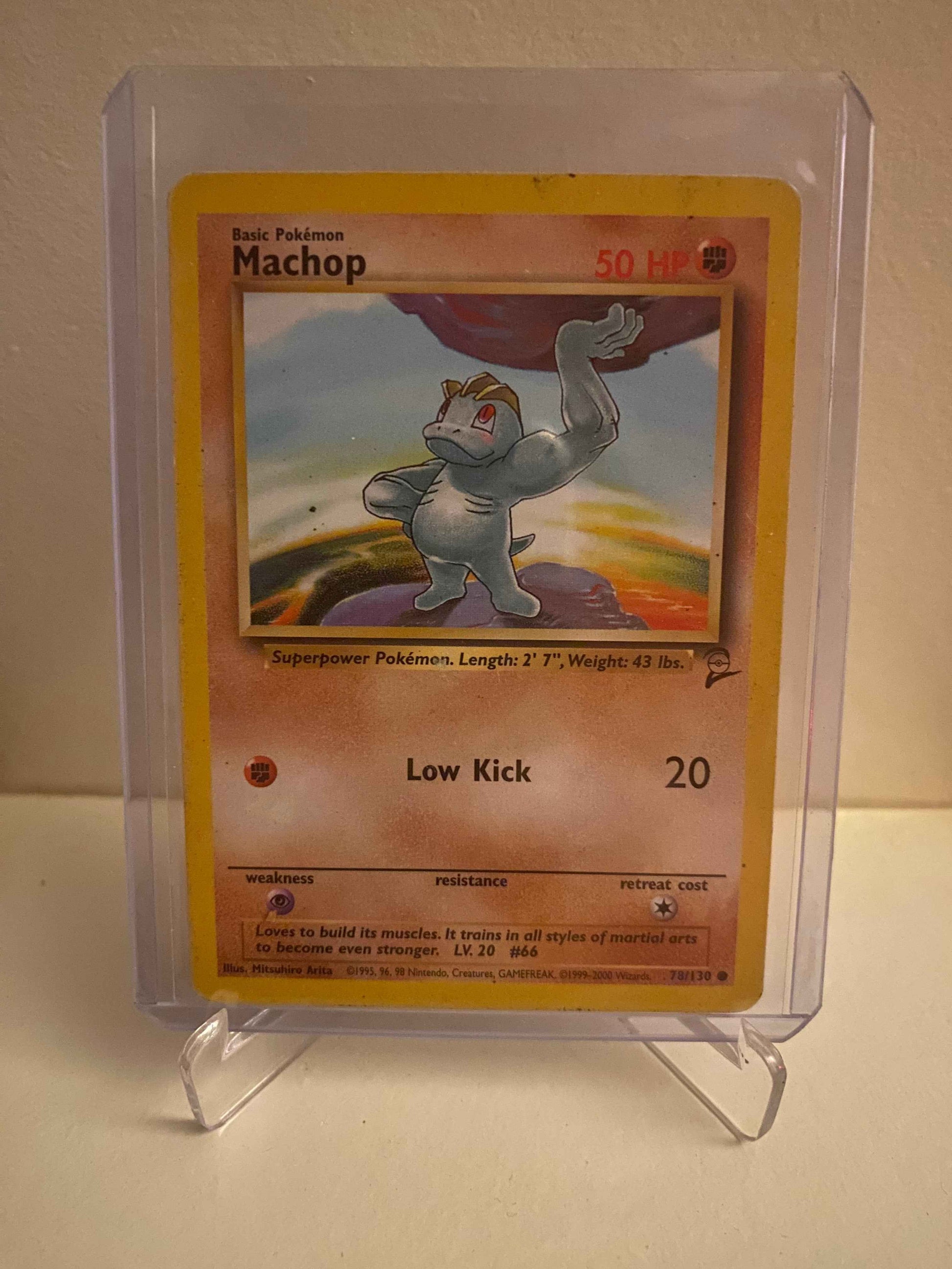 Pokemon kort Base Set 2 - Machop (78/130) - Pokedexet