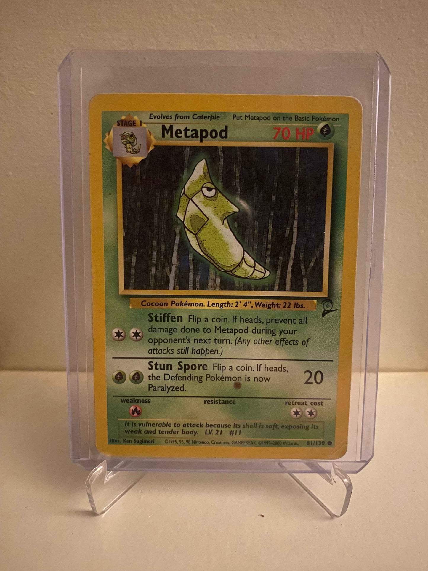 Pokemon kort Base Set 2 - Metapod (81/130) - Pokedexet
