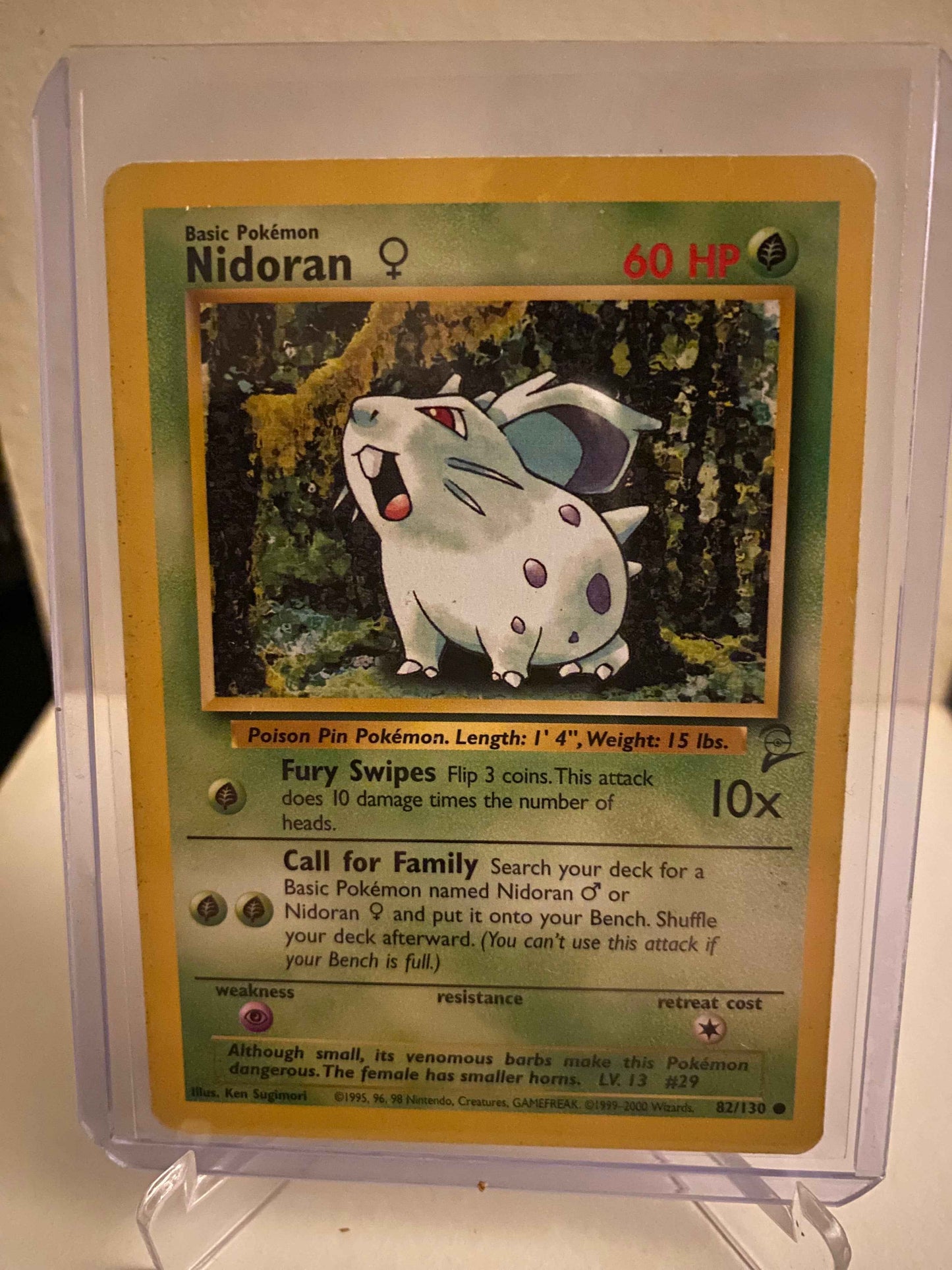Pokemon kort Base Set 2 - Nidoran Female (82/130) - Pokedexet