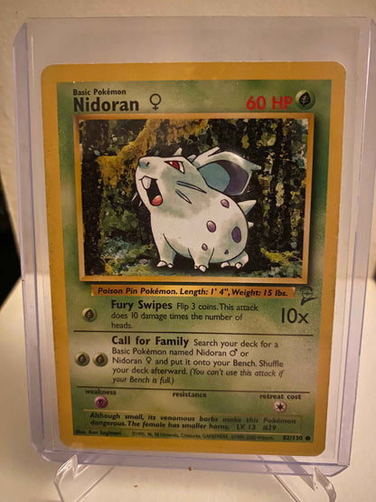 Pokemon kort Base Set 2 - Nidoran Female (82/130) - Pokedexet