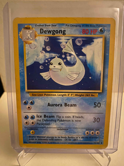 Pokemon kort Base Set - Dewgong (25/102) - Pokedexet