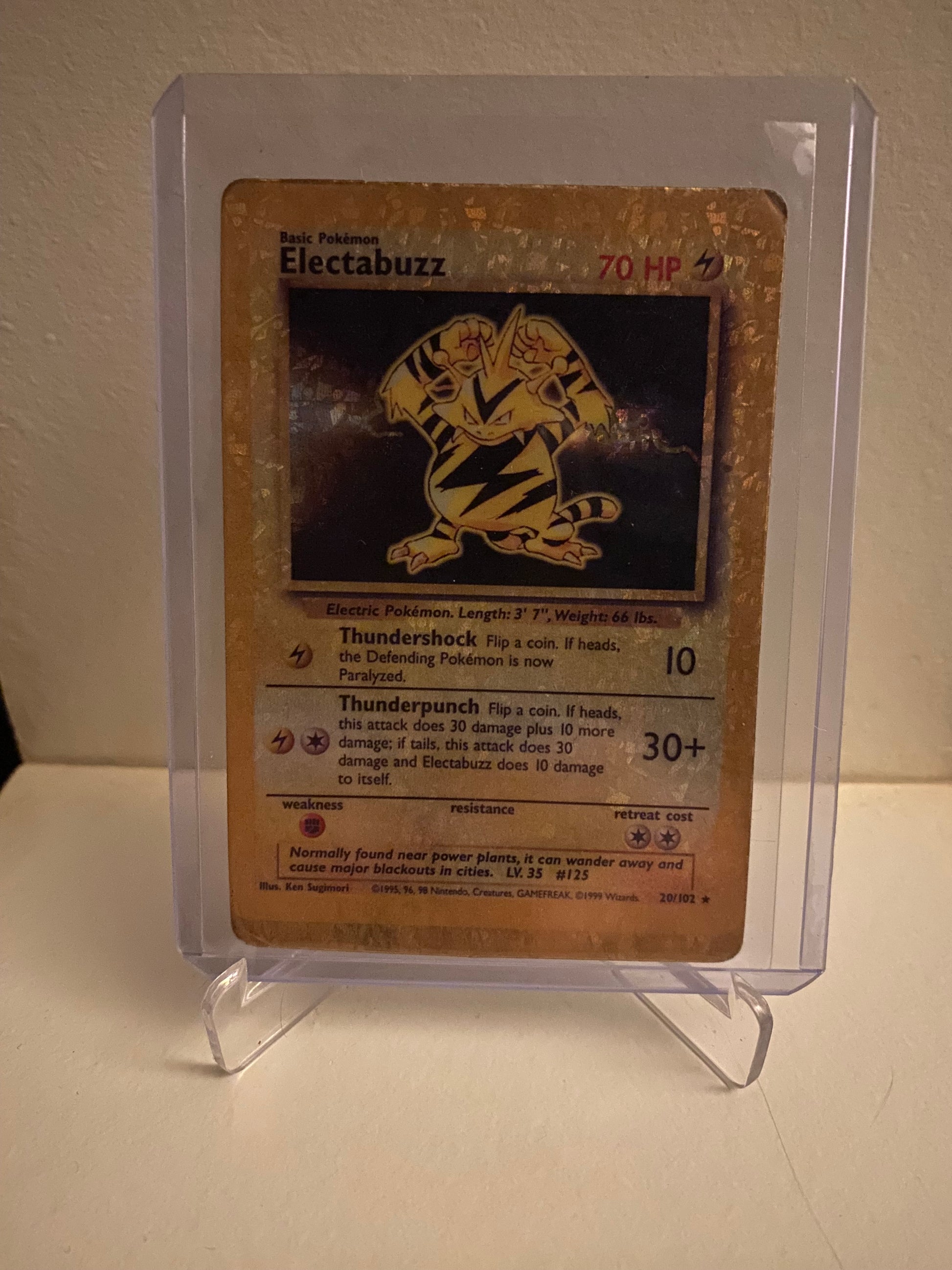 Pokemon kort Base Set - Electabuzz Reverse Holofoil (20/102) - Pokedexet