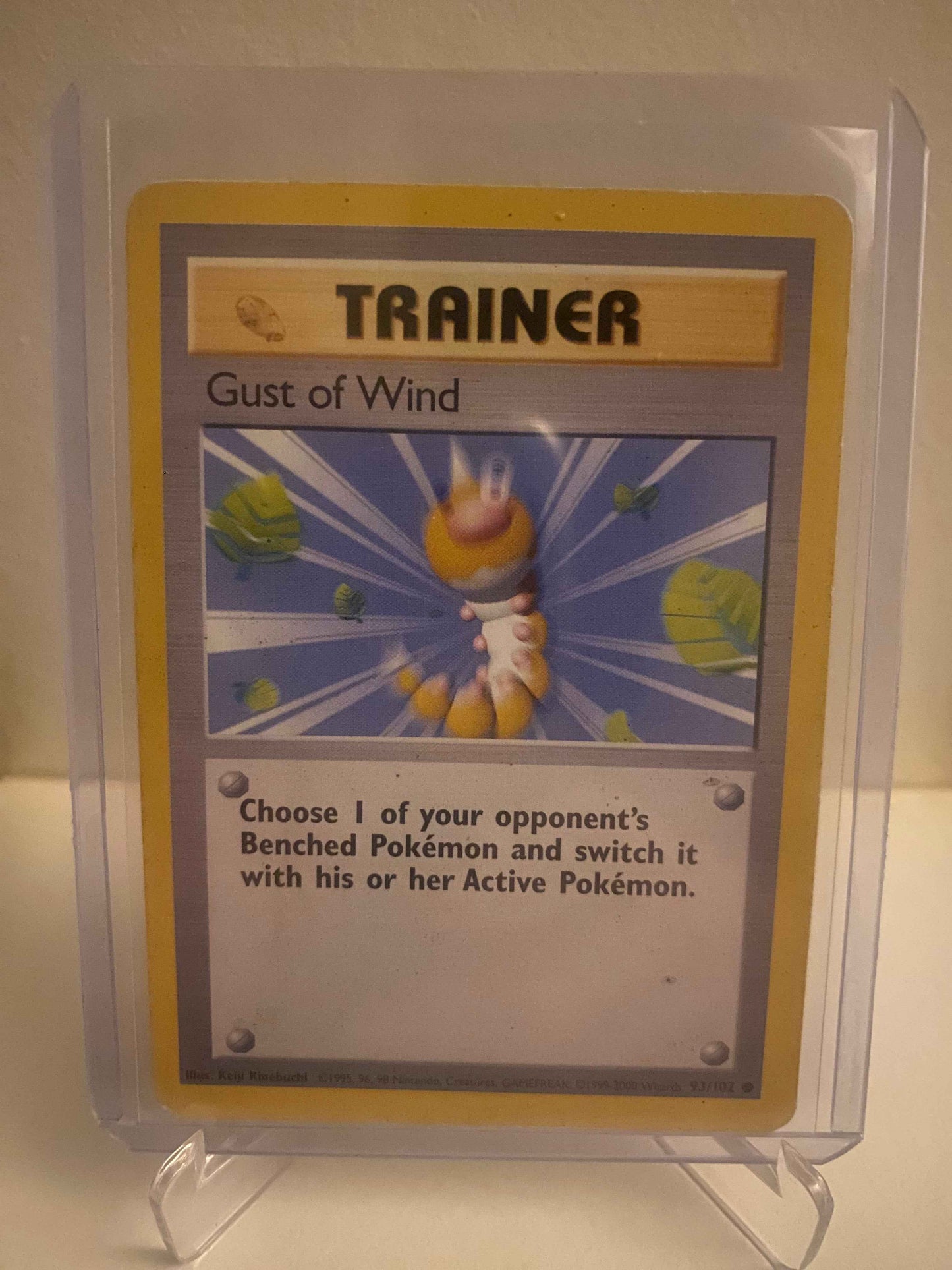 Pokemon kort Base Set - Gust of WInd (93/102) - Pokedexet