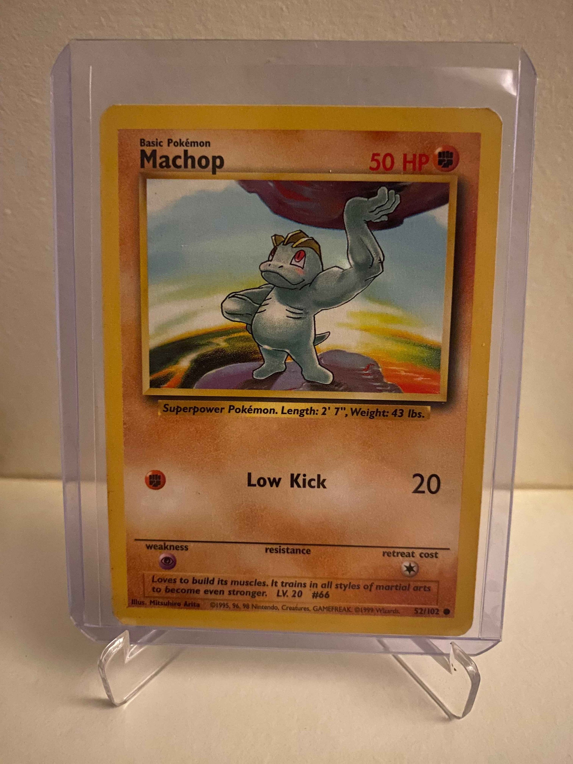 Pokemon kort Base Set - Machop (52/102) - Pokedexet