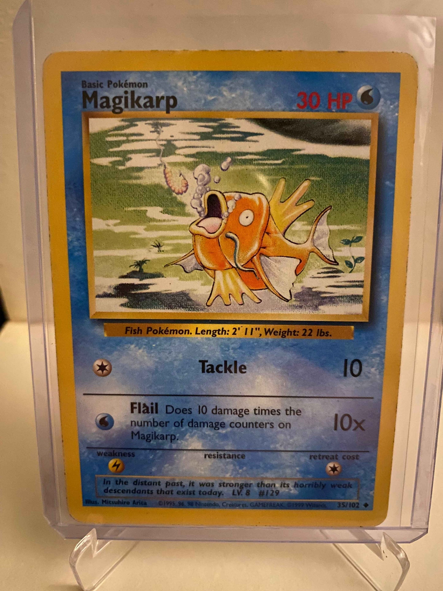 Pokemon kort Base Set - Magikarp (35/102) - Pokedexet