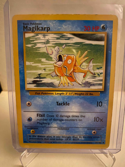 Pokemon kort Base Set - Magikarp (35/102) - Pokedexet