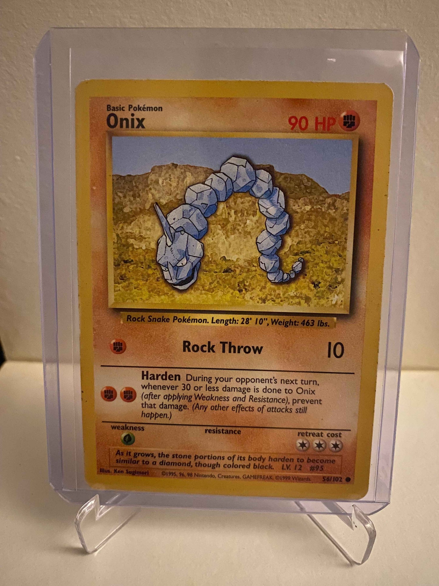 Pokemon kort Base Set - Onix (56/102) - Pokedexet