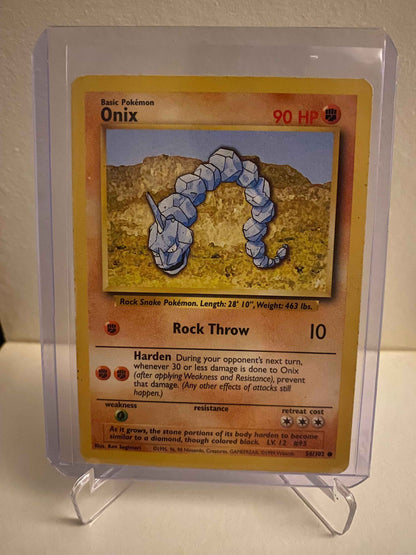 Pokemon kort Base Set - Onix (56/102) - Pokedexet