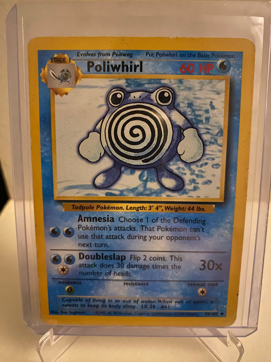 Pokemon Base Set Poliwhirl (38/102)
