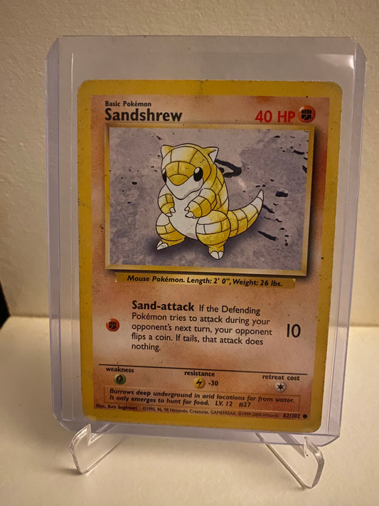 Pokemon Base Set Sandshrew (62/102)