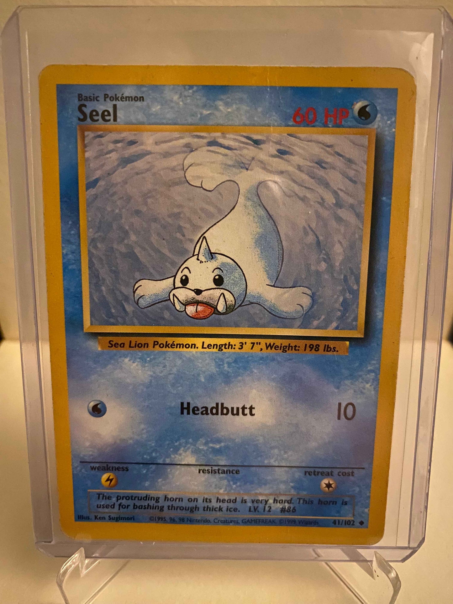 Pokemon kort Base Set - Seel (41/102) - Pokedexet