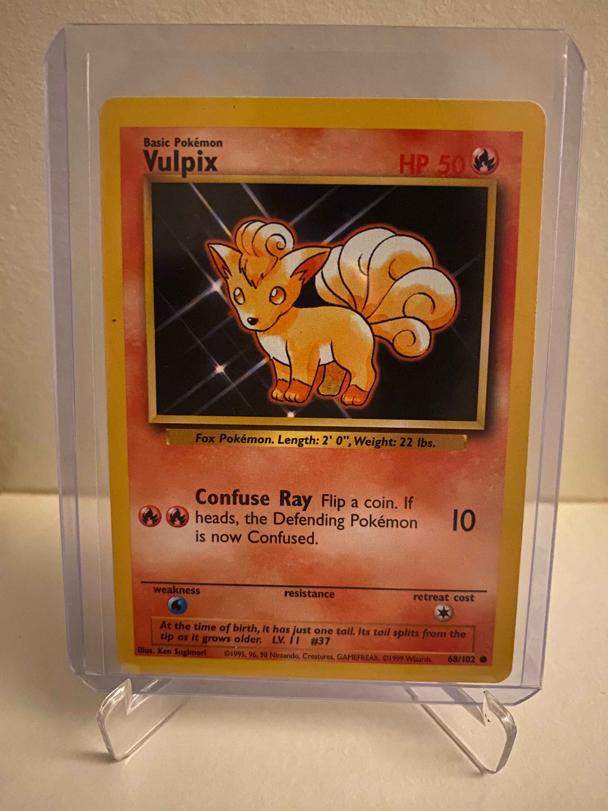 Pokemon kort Base Set - Vulpix (68/102) - Pokedexet