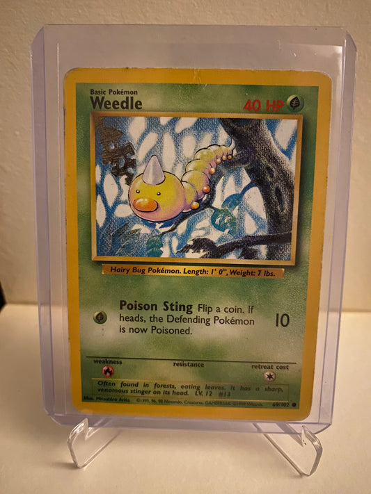 Pokemon Base Set Weedle (69/102)