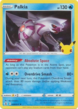 Pokemon Celebrations 25 Palkia Holofoil (4/25)