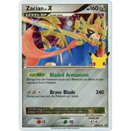 Pokemon kort Celebrations 25 Promo Kort - Zacian X (135) - Pokedexet