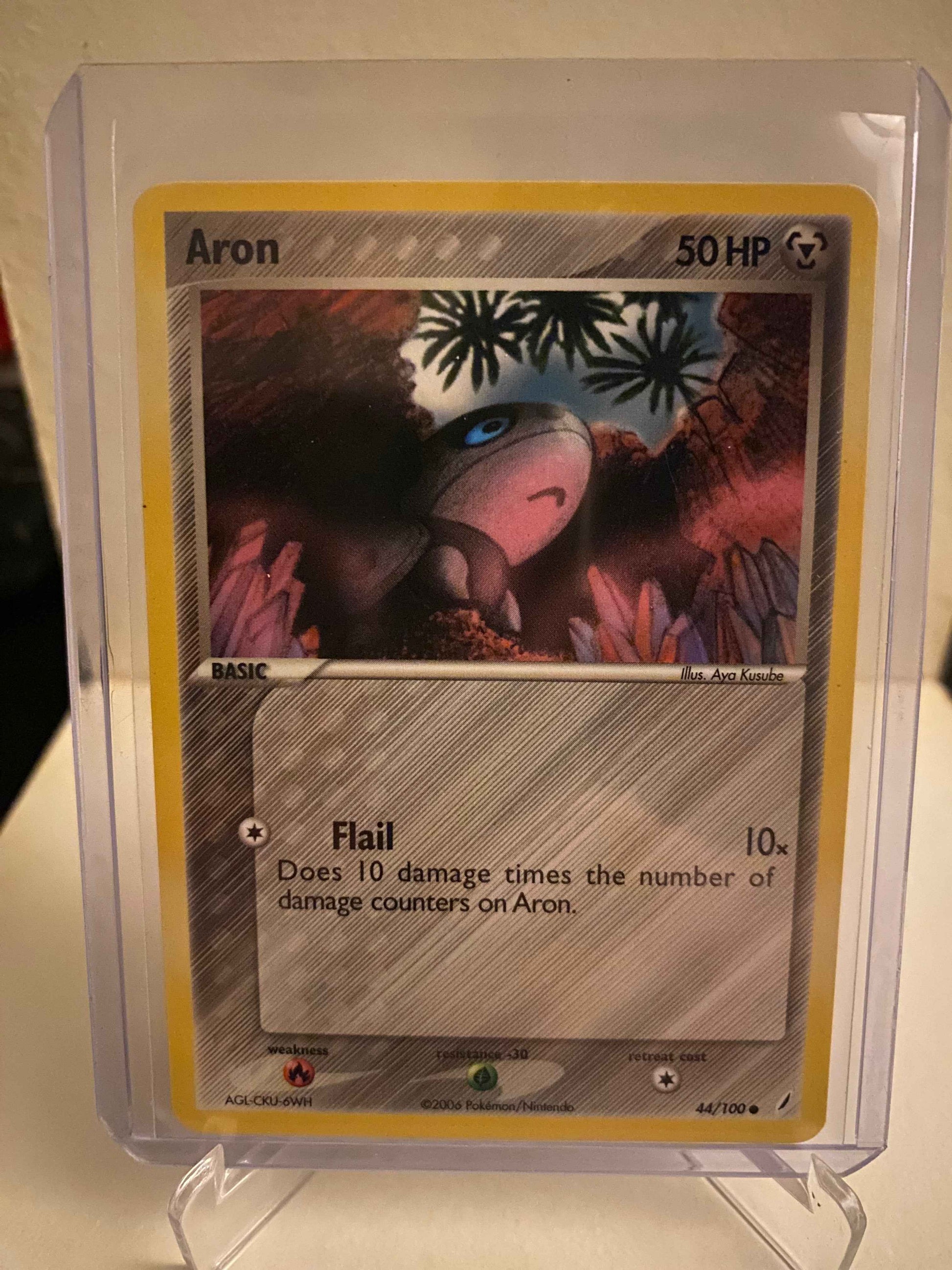 Pokemon kort EX Crystal Guardians - Aron (44/100) - Pokedexet